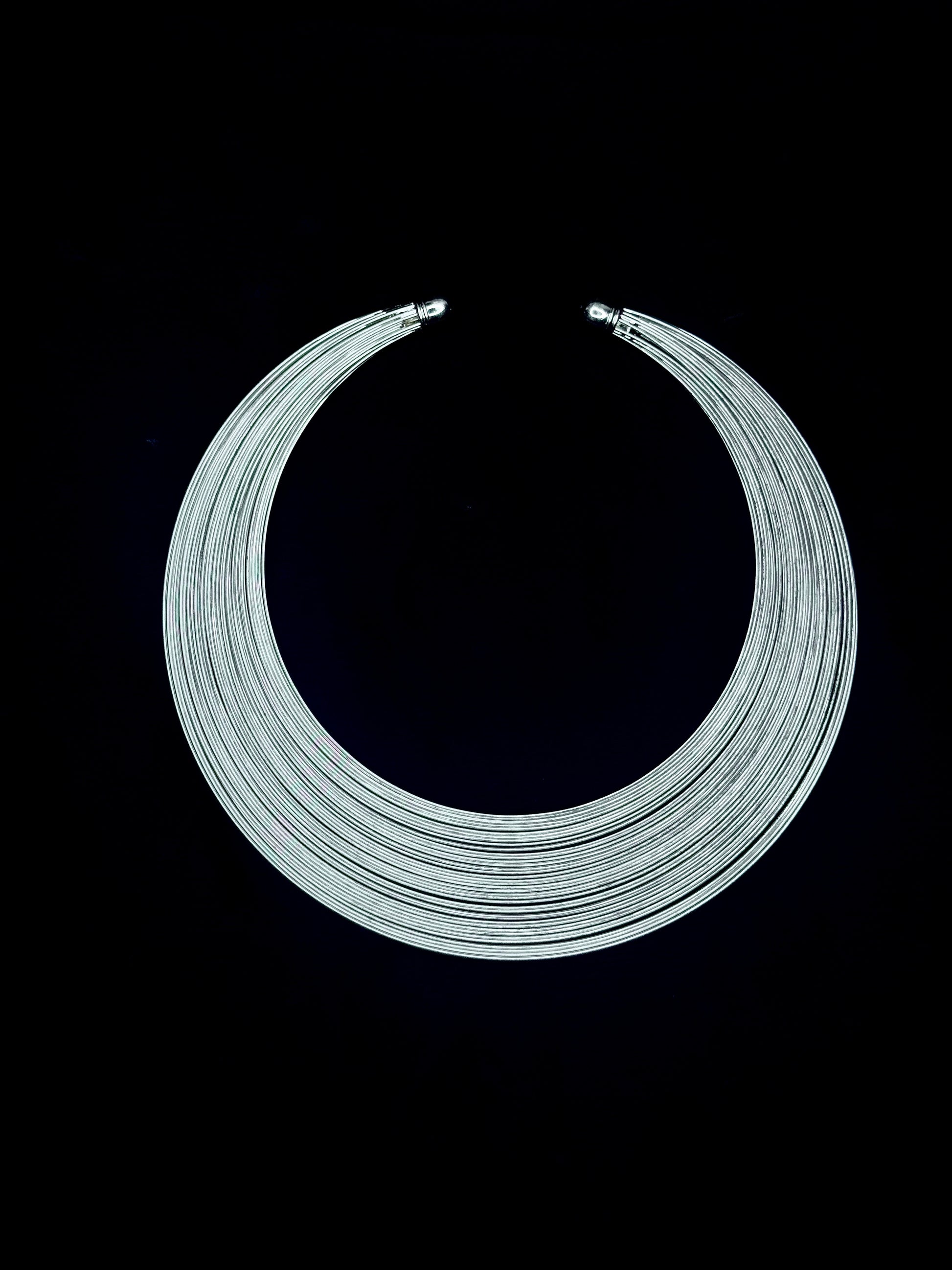 Zahara – Silver Coil Statement Set (Tarnish-Free)