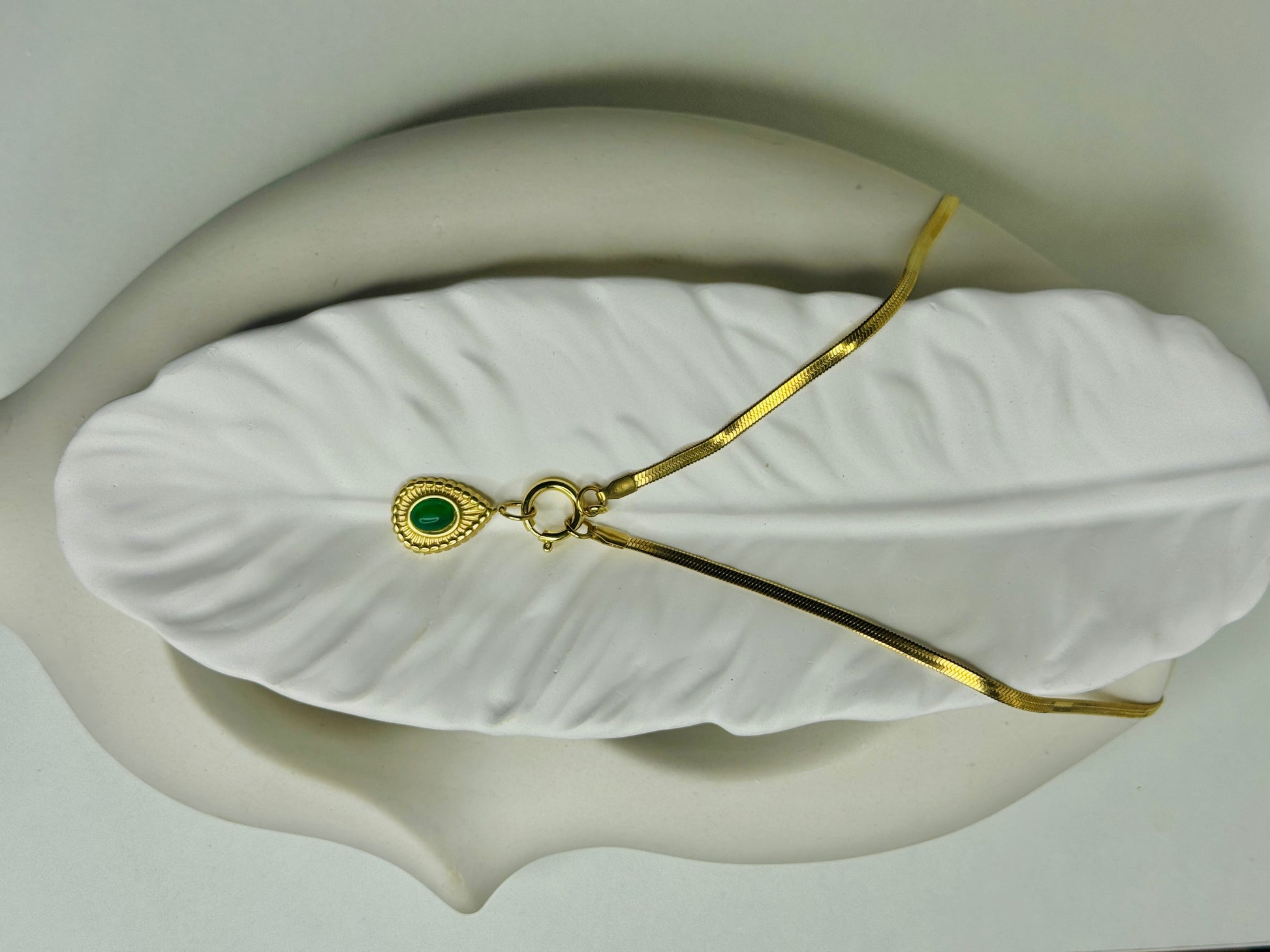 Siena – Dual Pendant Snake Chain Necklace (Tarnish-Free)