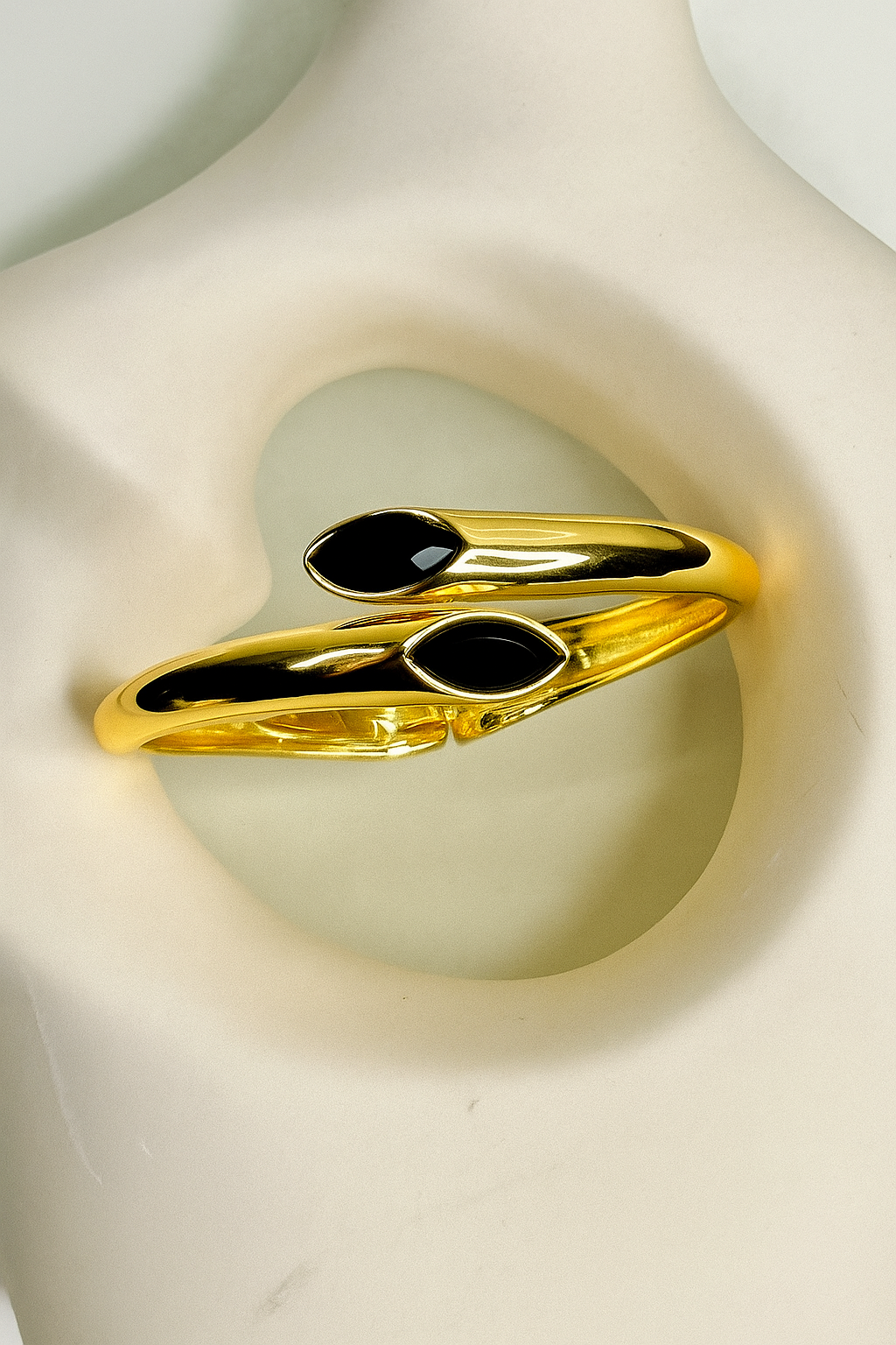 Aeris – Twin Inlay Cuff (Anti-Tarnish)