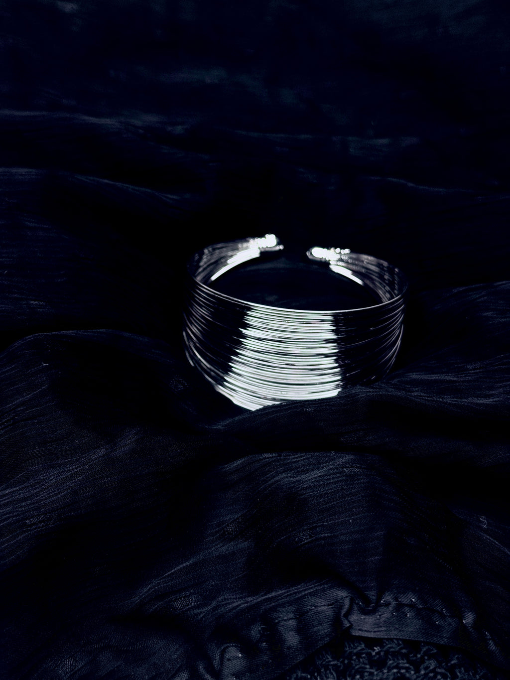 Zahara – Silver Coil Statement Set (Tarnish-Free)