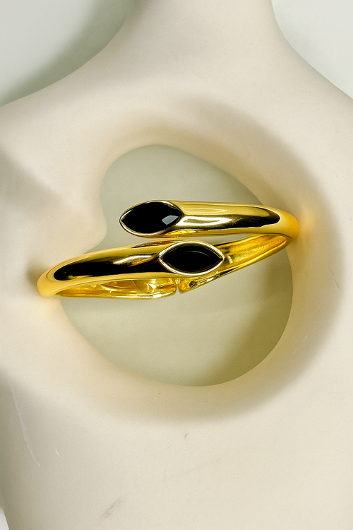 Aeris – Twin Inlay Cuff (Anti-Tarnish)